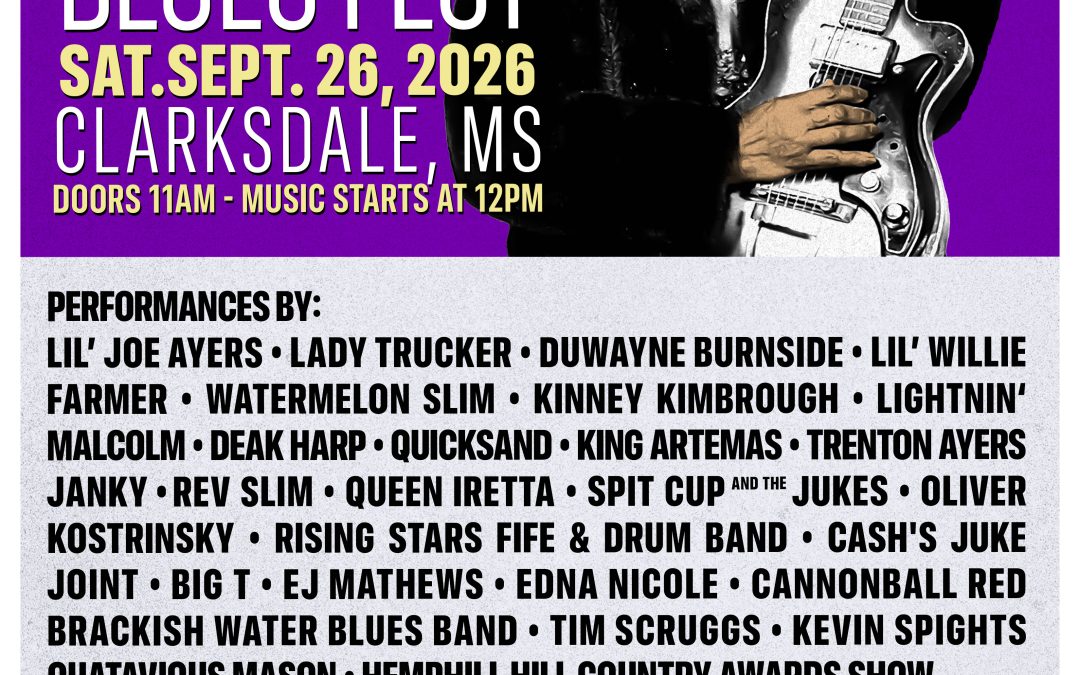 The Blues Fund Helps with all Marketing for the 3rd Annual Jessie Mae Hemphill Hill Country Blues Fest